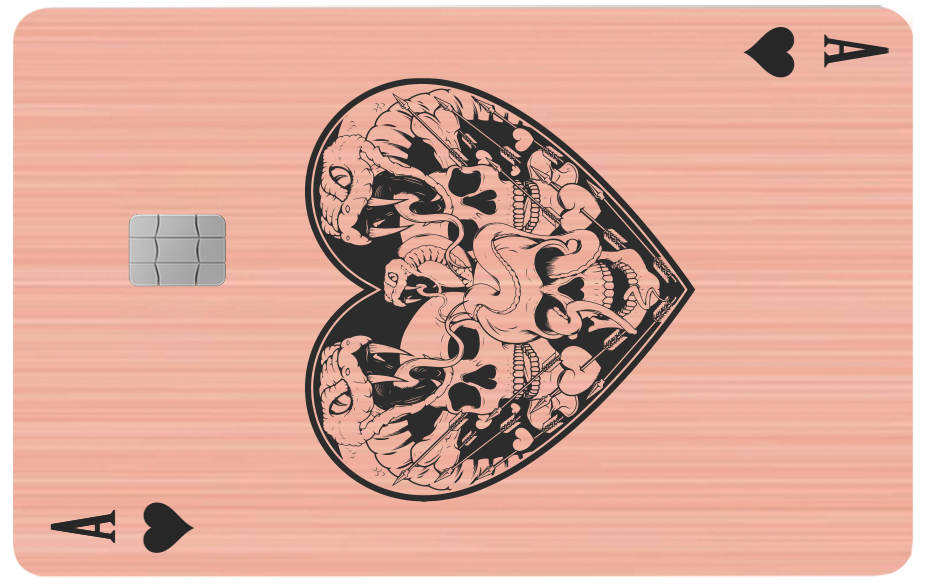 Ace of Hearts of Skulls