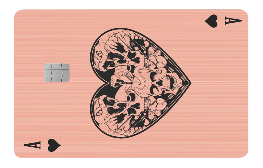 Ace of Hearts of Skulls