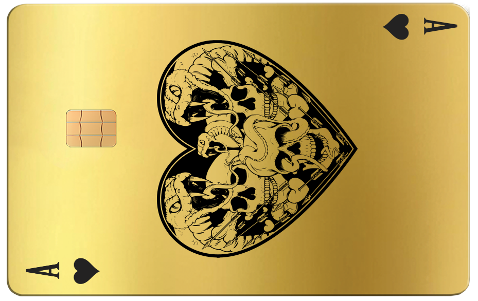 Ace of Hearts of Skulls