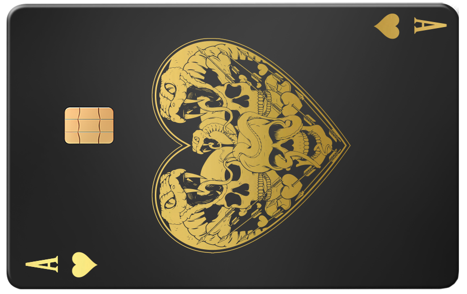 Ace of Hearts of Skulls