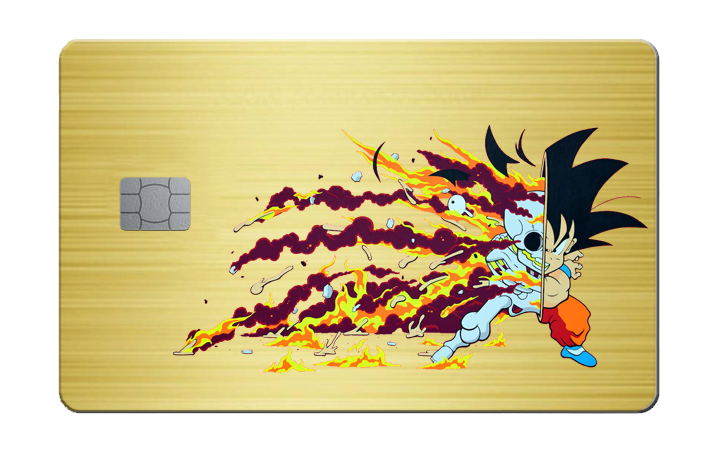 Dragon Ball Z: Saiyan Power Metal Card
