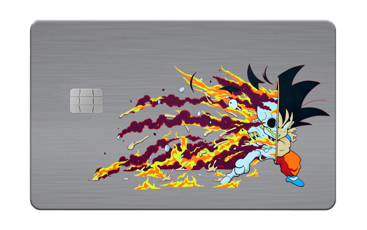 Dragon Ball Z: Saiyan Power Metal Card