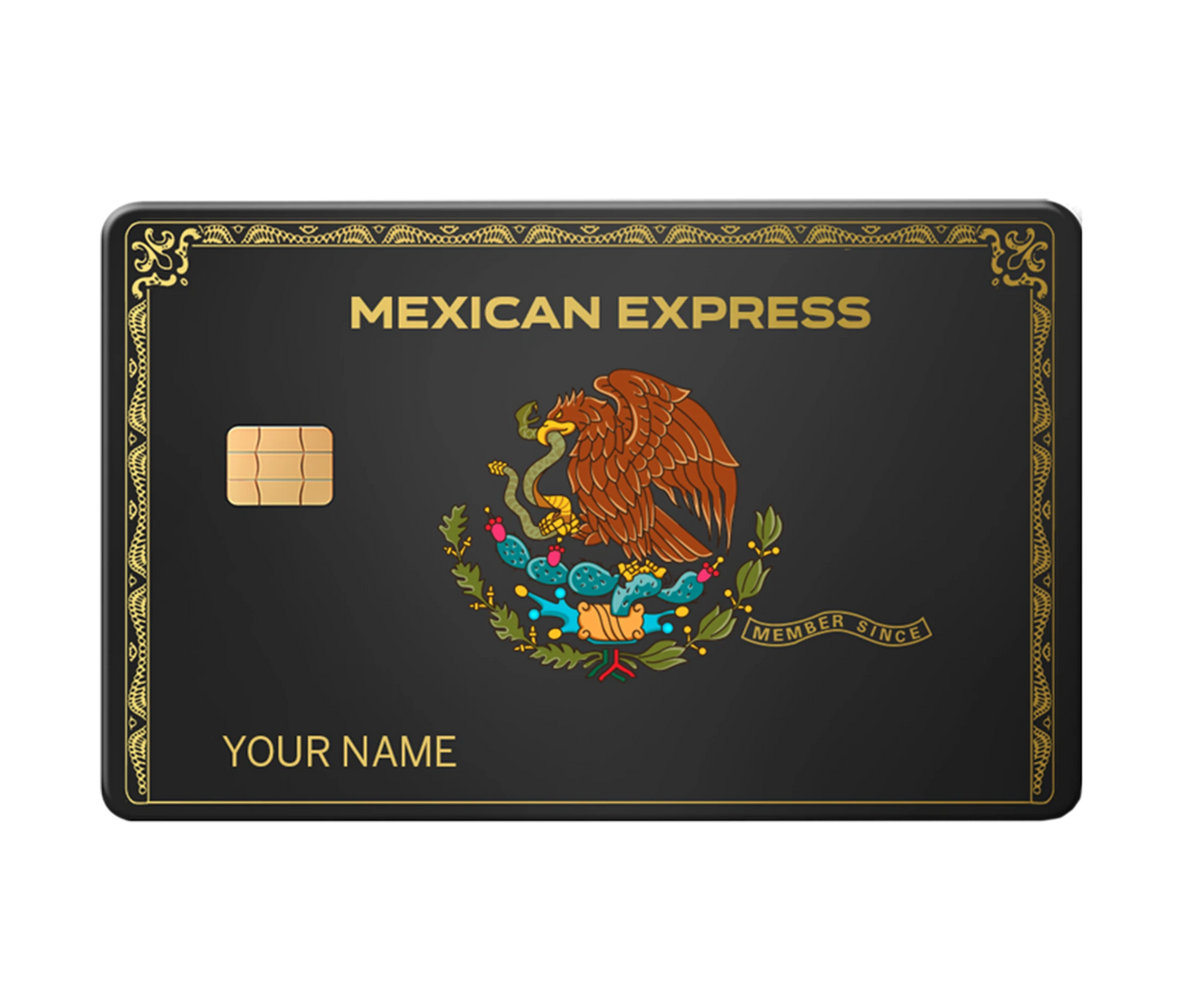 Mexican Express Custom Metal Card