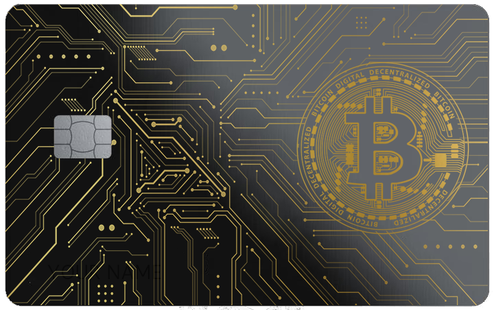 Bitcoin Design Card | Blaq Cards