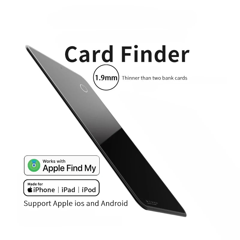 Ultra-Slim Wallet Tracker Card - Apple FindMy & Android FindEasy Compatible