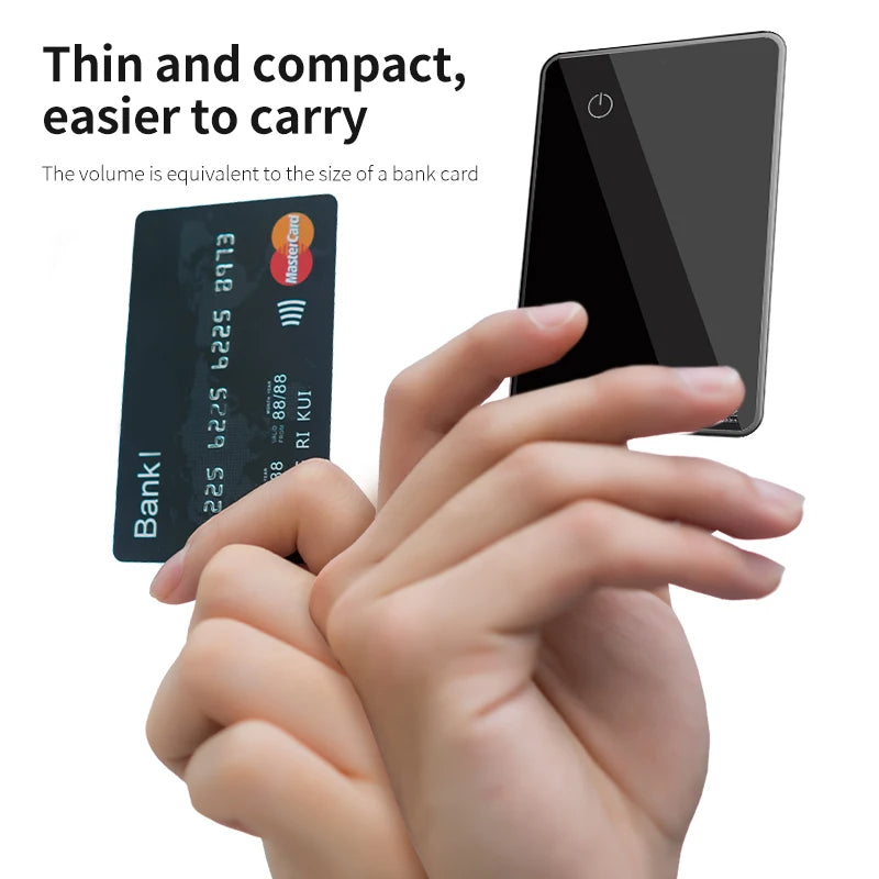 Ultra-Slim Wallet Tracker Card - Apple FindMy & Android FindEasy Compatible