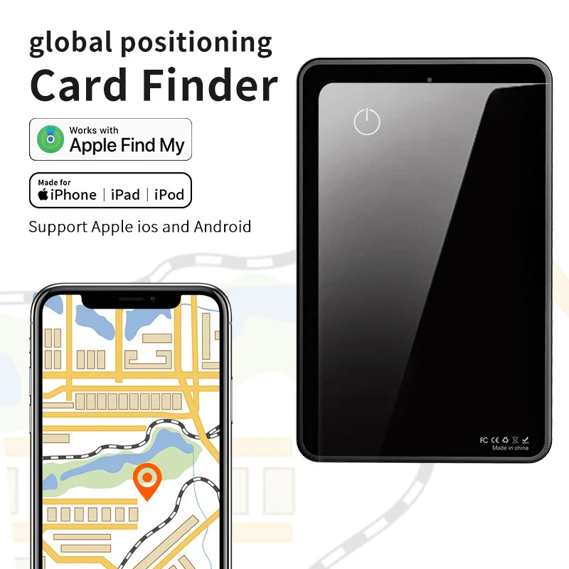 Ultra-Slim Wallet Tracker Card - Apple FindMy & Android FindEasy Compatible