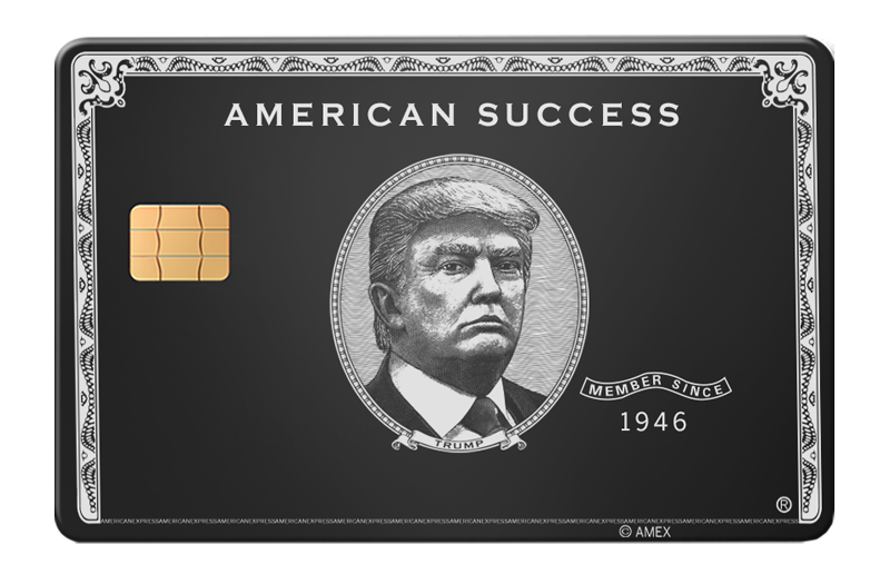 Trump - American Success Metal Card