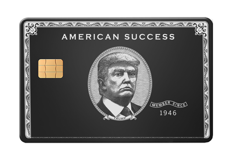 Trump Design American Success Metal Card – BLAQ CARDS