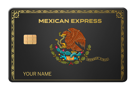 Mexican Express Custom Metal Card