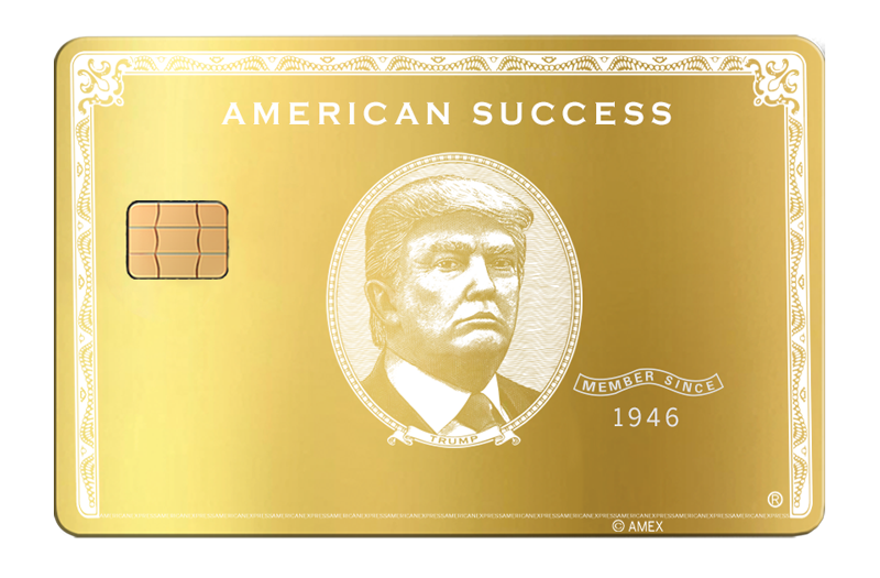 Trump - American Success Metal Card