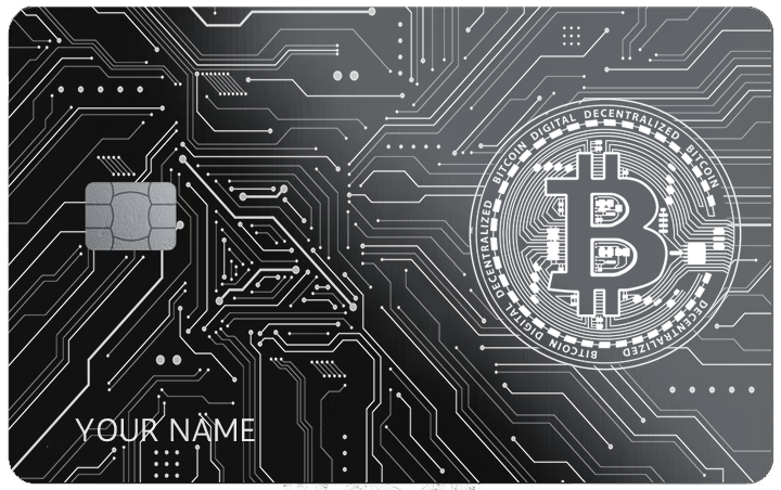 Bitcoin Design Card | Blaq Cards